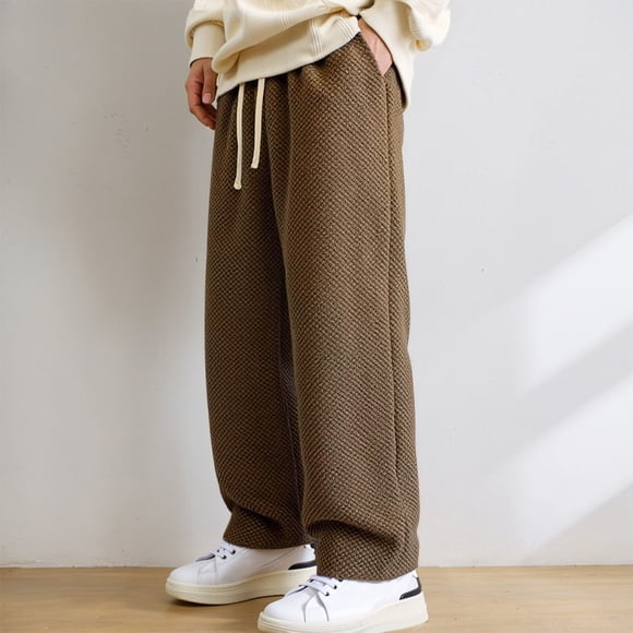 Product Category Men's Casual Pants 2 - Textured Corduroy Straight Leg Jeans For Everyday Casual Trousers With Relaxed Fit For Spring Autumn Winter