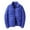Blue, variant on Puffer Jacket Men Zip Up Stand Collar Down Jacket Long Sleeve Winter Warm Puffer Jacket Heavyweight Baggy Down Outerwear Plus Size Jackets Black L