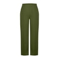 thumbnail image 6 of purcolt Women's Dress Pants Wide Leg High Waisted Pull On Stretchy Trousers Work Office Business Casual Slacks Pants with Pockets, 6 of 8
