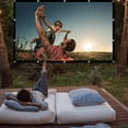 thumbnail image 2 of Foldable 16:9 Projector White Projection Screen TV Home Outdoor ,Wrinkle-Free, 2 of 6