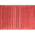 thumbnail image 1 of Ahgly Company Indoor Rectangle Abstract Red Modern Area Rugs, 7' x 10', 1 of 4