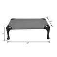 thumbnail image 4 of Veehoo Cooling Elevated Dog Bed, Portable Raised Pet Cot with Washable Mesh, Small, Silver Grey, 4 of 9