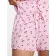 thumbnail image 5 of Joyspun Women’s Modal-Blend Ruffle Trim Notch Collar Top and Shorts Pajama Set, 2 Piece, Sizes XS-3X, 5 of 6