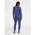 thumbnail image 3 of Joyspun Women's Dreamy Soft Collection Long Sleeve Sleep Top and Joggers Pajamas Set, 2-Piece, Sizes XS-3X, 3 of 4