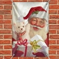 thumbnail image 2 of Christmas Holiday Santa and His Buddy Teddy Home Business Office Sign, 2 of 4