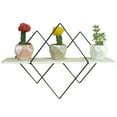 thumbnail image 1 of Admired By Nature Geometric Floating Wall Mounted, Wood Storage Shelf Handmade ABN5E126-NTRL, Light Natural, 1 of 4