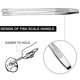 thumbnail image 2 of Pinzas de cocina 9,4 pulgadas Yuxing Pinzas de acero inoxidable extralargas plateadas, 2 of 5