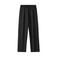 thumbnail image 5 of JAJAHO Mens Suit Pants Straight Leg Relaxed Fit Elastic Waistband Dress Pants Ankle Length Solid Color Versatile Trousers, 5 of 5