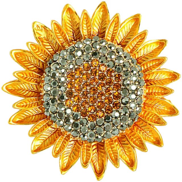 HOOUN Rhinestone Brooch Backpacks Pin Flower Brooch Pin Rhinestone Pin