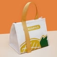 thumbnail image 1 of melotizhi Lunch Insulated Carry Thermal Cold Portable Bag Picnic Bag Case Bento Cartoon Lunch Bag, White, 1 of 3