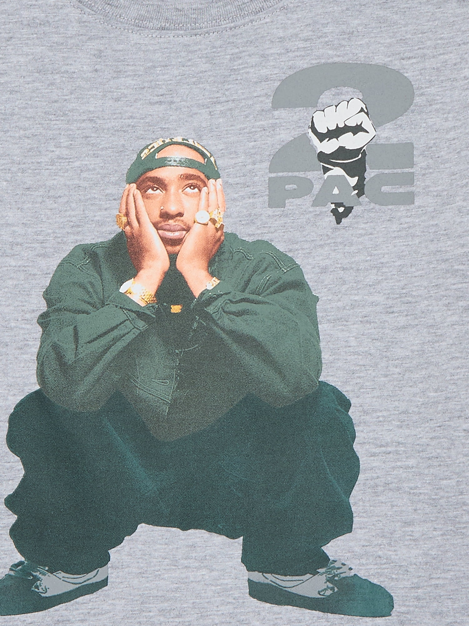 Tupac Boys Fashion Retro Tee with Short Sleeves, Sizes 4-18