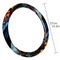 thumbnail image 4 of Crow 14.5 Inch Printing PVC Leather Steering Wheel Cover Auto Accessories, 4 of 6