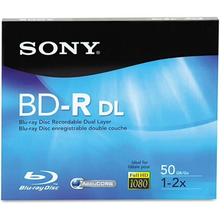 Sony BNR50AHE/BNR50RH 50GB Blu-ray Disc DL with Hang Tab