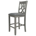 thumbnail image 3 of Counter Height Dining Chairs Set, Kitchen Chairs with Backrests Set of 2, Wooden Breakfast Side Chairs with Solid Legs, for Living Room, Dining Room, Gray, D8329, 3 of 9