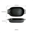 thumbnail image 2 of Oven Special Dish Double Ear Ceramic Baking Dish Cheese Baked Rice Plate Creative Commercial Microwave Baking Dish, 2 of 7