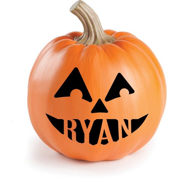 Personalized Halloween Pumpkin Decorations
