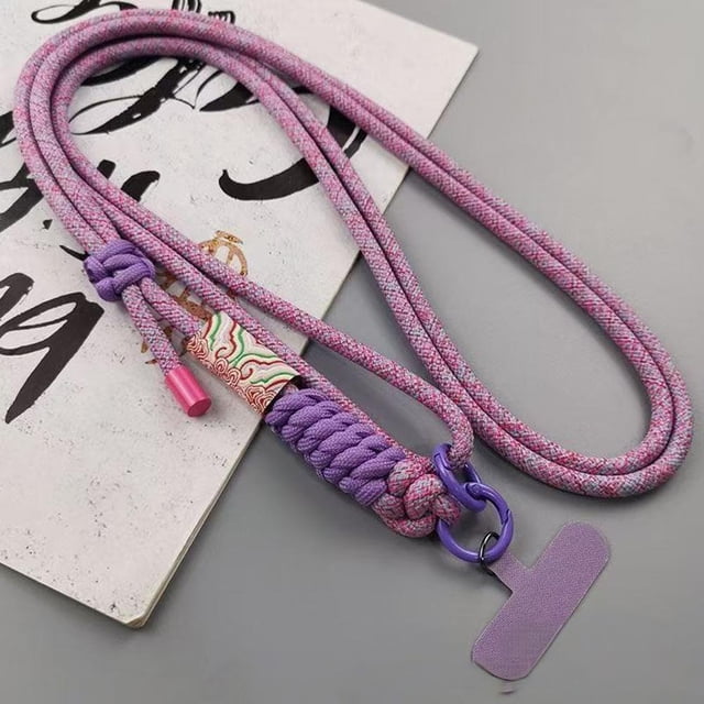Universal Braided Phone Lanyard Strap - Anti-lost, Adjustable, Trendy Design for Women