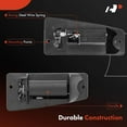 thumbnail image 5 of A-Premium Rear Driver Side Exterior Door Handle Compatible with Chevy Silverado 1500 1999-2006, Silverado 2500 3500 & GMC Sierra 1500 2500 3500 - for Extended Cab Pickup - Textured Black, # 15758172, 5 of 9