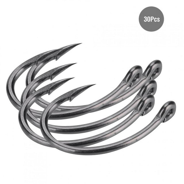 30pcs Fishhook, Fine Workmanship Sturdy And Durable Anti-Rust And Convenient To Use Sea Fishing Hook, Hook For Sea Fishing Fisherman