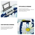 thumbnail image 3 of Yiaed Daisy Striped Nautical Print Travel Luggage Cover Suitcase Protector Fits 18-32 Inch Luggage Wheel Covers Patterned Elastic Luggage Anti-scratch（No luggage）-, 3 of 5