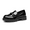 BLACK-PATENT, variant on DREAM PAIRS Girls’ Chunky Platform Slip-On Loafers School & Dress Shoes