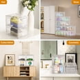 FDDAI 6 Pack Clear Shoe Storage Boxes with Lid, Large Stackable Plastic ...
