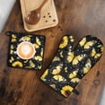 thumbnail image 5 of Butterflies Sunflowers Kitchen Oven Mitt and Pot Holder Sets 2 Pcs for Baking, Cooking and Grilling, Heat Resistant Up To 392 °F, 5 of 7