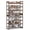 Bronze, variant on Nunsino Shoe Rack for Closet, Metal Shoe Organizer, 8 Tier Garage Shoe Rack Max Holds 40 Pairs,Shoe Storage shelf,Entryway, Black