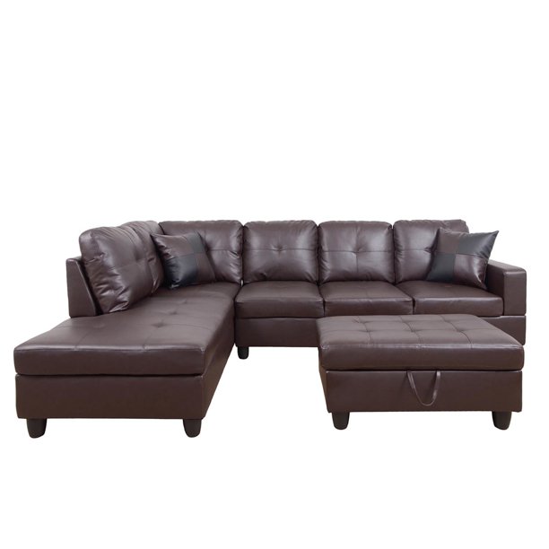 Hommoo Sectional Sofa, Free Combination Sectional Couch, Small L Shaped