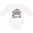 thumbnail image 3 of Inktastic Mawmaw and Pawpaw Love Me Girls Long Sleeve Baby Bodysuit, 3 of 5