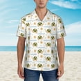 thumbnail image 4 of Fotbe Sea Turtle Basking in the Sun Hawaiian Shirt for Men Unisex Summer Beach Casual Short Sleeve Cotton Linen Button Down Shirts-3X-Large, 4 of 9