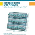 thumbnail image 6 of Duck Covers Water-Resistant Indoor/Outdoor Seat Cushions, 19 x 19 x 5 Inch, 2 Pack, Lilac Festival, 6 of 6