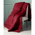 thumbnail image 4 of EASYCOT Luxurious Feather Down Alternative Comforter, Hotel Collection Duvet Insert Comforter for All Season,100% Soft Egyptian Cotton Shell with Corner Tabs 300 GSM Burgundy , Queen, 4 of 6