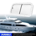 thumbnail image 3 of Marine Window, Rounded Slide Aluminum Alloy Frame, Tempered Glass, Bidirectional Moving, Waterproof, Ventilation, Light Transmission, for Ships Yachts, 3 of 7