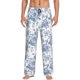 thumbnail image 1 of Fotbe Rose Flowers Pantalones de Pijama para Hombre, Pantalones de Dormir, Pantalones de Casa con Cintura Ajustable y Bolsillos-Small, 1 of 6
