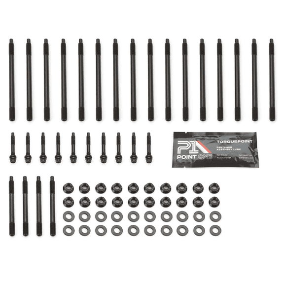 Point One P1 Head Stud Kit – E190 Series, 12pt Nuts | 190,000 PSI Tensile Strength | Fits 1997–2003 Gen III LS Engines: 4.8L, 5.3L, 5.7L, 6.0L