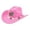 Pink, variant on 250 Anniversary USA Hat Classic Western Cowboy Hat Cowgirl Hat Unisex Men's & Women's Wide Brim Felt Fedora Hat Flat Top with Buckle Belt