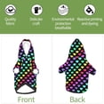 thumbnail image 6 of Honeii Rainbow Hearts Print Small Dog Hoodies Pet Hooded Sweatshirts Fall Winter Puppy Cat Sweaters Warm Clothes for Small Dogs Outfits Costume-XX-Large, 6 of 7
