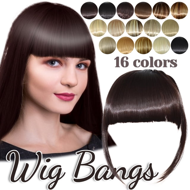 Clearance! Gspmoly Human Hair Wigs, Braid Hairband Synthetic Bangs Heat Bangs Hair Extensions for Lady Lace Front Wigs