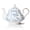 Blue Blossom, variant on Ceramic Teapot, 33.8 oz – Watercolor Floral Design with Lid Gold Trim, Porcelain Teapot for Loose Tea