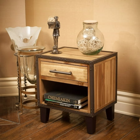GDF Studio Caleb Acacia Wood Accent Table (Best Furniture For Studio)