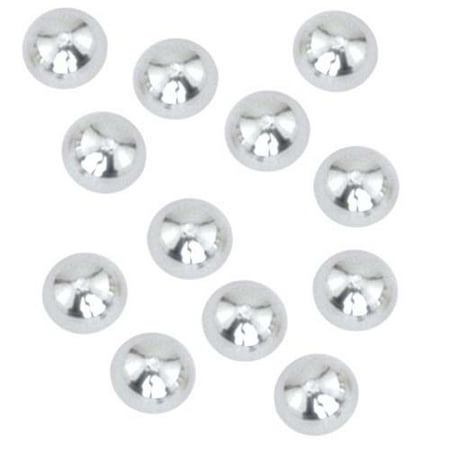 - Beadalon Silver Plated Memory Wire End Cap Beads 3mm (12)