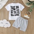 thumbnail image 6 of yocbz Boys Outfits Toddler Baby Boys Summer Outfits Kids Short Sleeve T Shirts Tops Shorts Clothes for Boys White,Size for 3-6 Months, 6 of 6