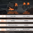 thumbnail image 3 of SPBTAR Kinetic Recovery Tow Rope, 1" x 30FT 50000LBS with Two Soft Shackles Heavy Duty Off Road Snatch Strap, 35% High Elasticity Recovery Strap Kit for Truck, Tractor, Car, ATV, UTV, Jeep, 3 of 9