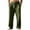 Army Green, variant on Men's Pants Men's Ribbed Knit Lounge Pajama Pants Stripes Textured Comfy Straight Leg Drawstring Fall Sweatpant with Pockets