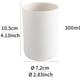 thumbnail image 1 of 2 vasos de dientes, soporte para cepillo de dientes de ba?o, taza, vaso de plástico de 300 ml (blanco y marrón) LingWen 1327533392419, 1 of 1