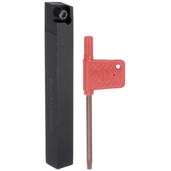 Uxcell 15/32" Lathe Indexable Carbide Turning Tool Holder SCACR1212H09 CNC 90°