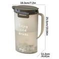 thumbnail image 3 of HongHeng Fridge Door Water Pitcher with Lid Perfect for Making Tea, Juice and Cold Drink, Water Jug Made of Clear PET, Clear Fiber Glass Carafe BPA free, 3 of 4