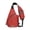 Red, variant on Red Crossbody Shoulder Bag With USB Charging Port Lightweight Sling Backpack for Travel Hiking Cycling and Outdoor Use