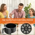 thumbnail image 6 of Air Fryer Replacement Basket and Tray for Ninja AF101, Air Fryer Accessories for Ninja AF101, Non-Stick 4 Qt Basket with Cover and Grill Pan, Dishwasher-Safe Replacement Parts, 6 of 7
